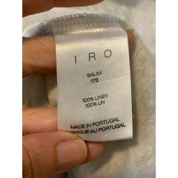 Iro Cream Long Sleeve Linen Sweater Small - Picture 4 of 8